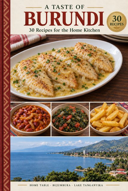 A Taste of Burundi cookbook cover