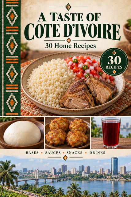 A Taste of Cote d'Ivoire cookbook cover