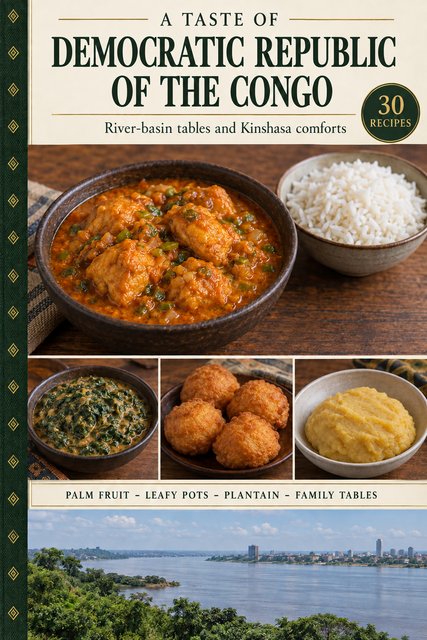 A Taste of Democratic Republic of the Congo cookbook cover