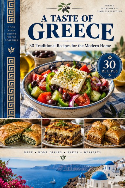 A Taste of Greece cookbook cover