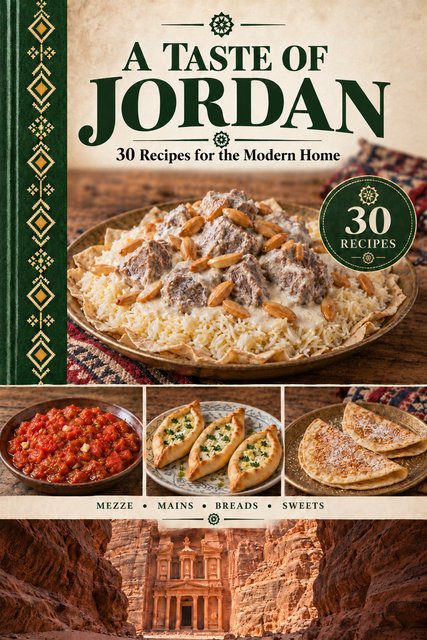 A Taste of Jordan cookbook cover