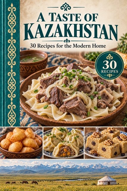 A Taste of Kazakhstan cookbook cover