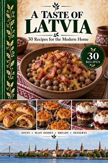 A Taste of Latvia cookbook cover