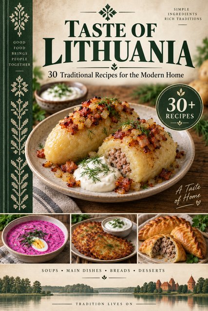 A Taste of Lithuania cookbook cover