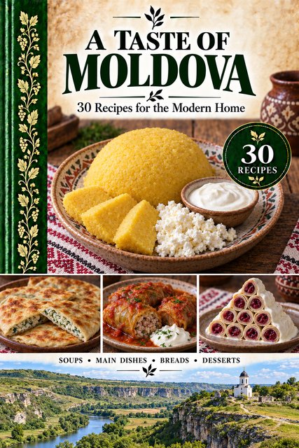 A Taste of Moldova cookbook cover