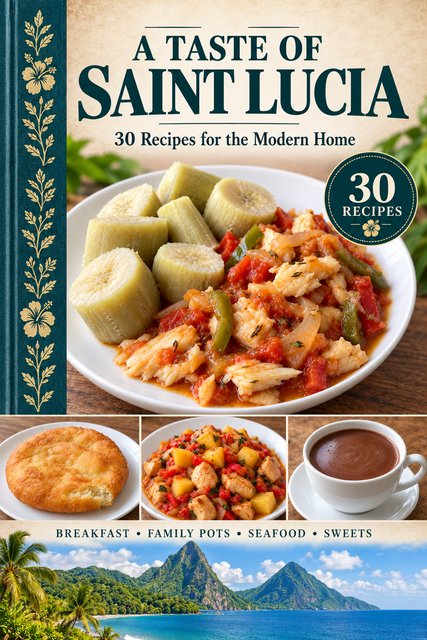 A Taste of Saint Lucia cookbook cover