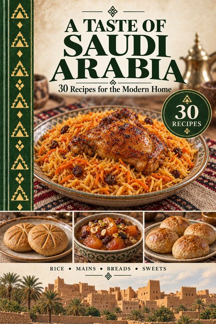 A Taste of Saudi Arabia cookbook cover