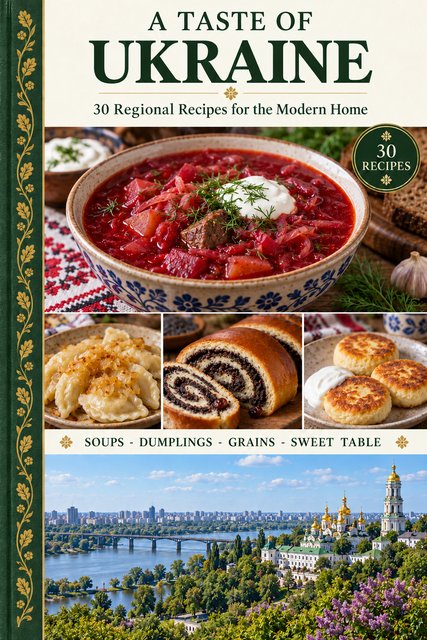 A Taste of Ukraine cookbook cover