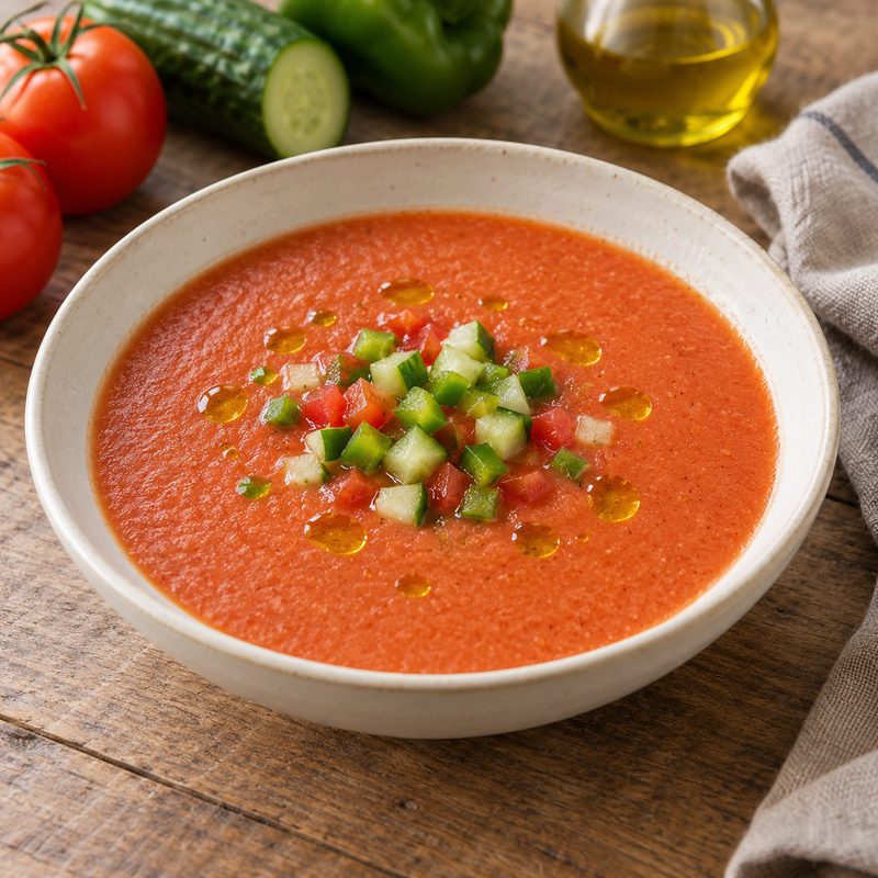 Spanish-Style Tomato Gazpacho